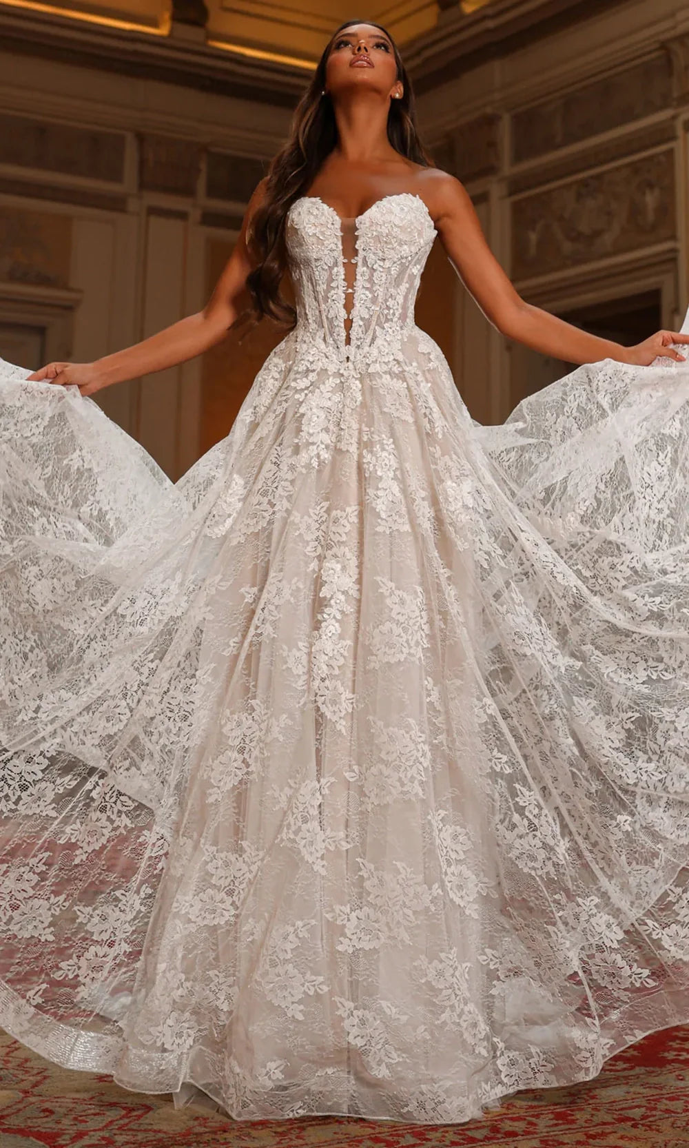 Alyce Paris 7154 - Strapless Sweetheart Bridal A-Line Dress Prom Dresses