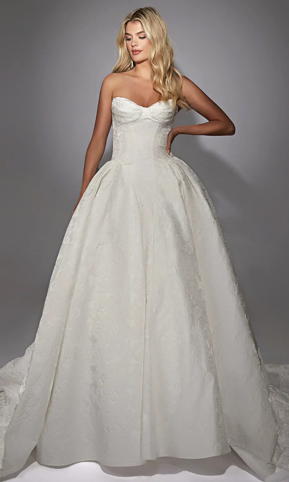 Alyce Paris 7164 - Structured Sweetheart Ball Gown Train Wedding Dresses