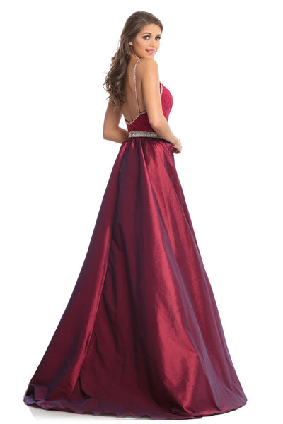 Johnathan Kayne - 7242 Sleeveless Embellished Dress with Overskirt