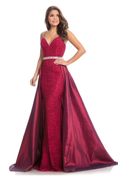 Johnathan Kayne - 7242 Sleeveless Embellished Dress with Overskirt