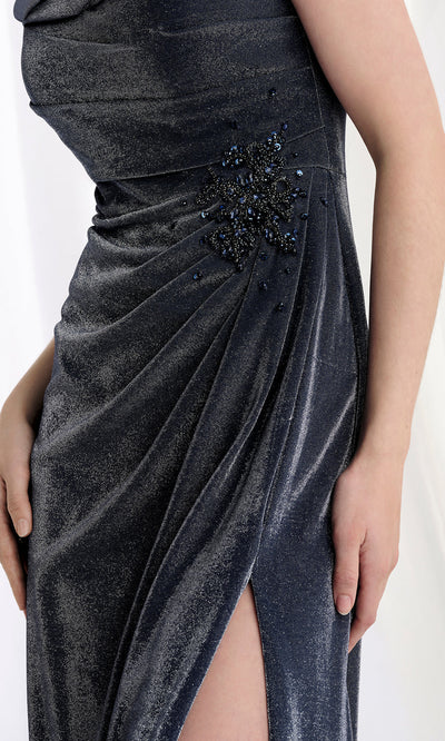 MGNY By Mori Lee 73152 - Cap Sleeve Ruched Evening Gown Mother of the Bride Dresses