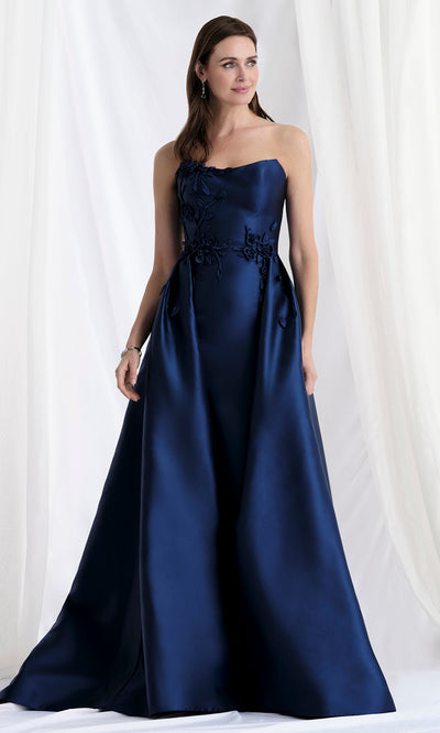 MGNY By Mori Lee 73155 - Scoop Mikado Mermaid Gown with Overskirt Mother of the Bride Dresses