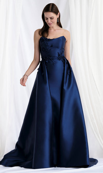 MGNY By Mori Lee 73155 - Scoop Mikado Mermaid Gown with Overskirt Mother of the Bride Dresses