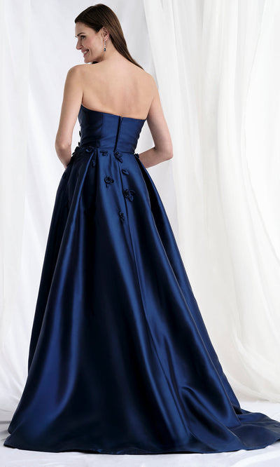 MGNY By Mori Lee 73155 - Scoop Mikado Mermaid Gown with Overskirt Mother of the Bride Dresses