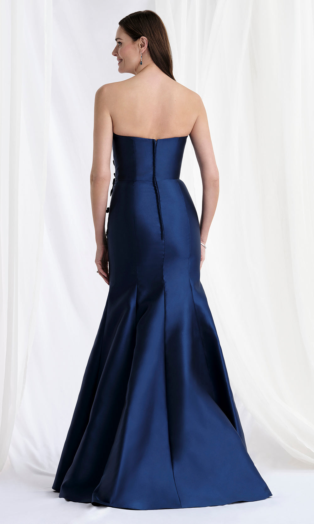 MGNY By Mori Lee 73155 - Scoop Mikado Mermaid Gown with Overskirt Mother of the Bride Dresses