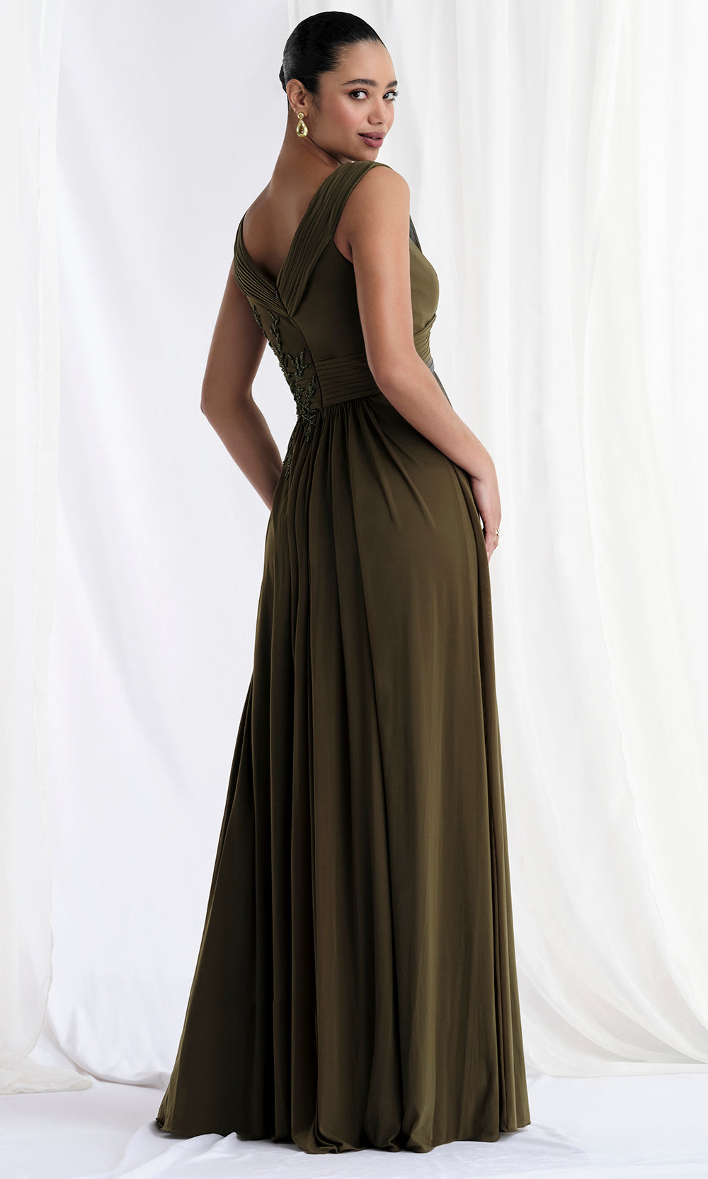 MGNY By Mori Lee 73161 - Cap Sleeve A-Line Evening Gown Mother of the Bride Dresses
