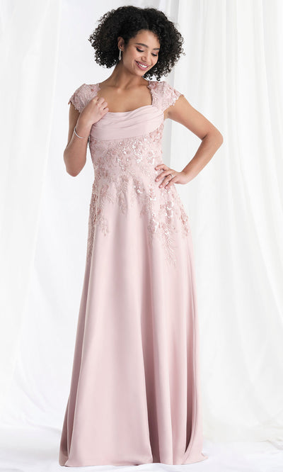 MGNY By Mori Lee 73167 - Cowl Neck Embellished A-Line Gown Mother of the Bride Dresses