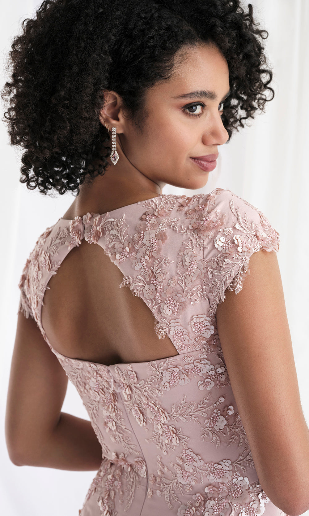 MGNY By Mori Lee 73167 - Cowl Neck Embellished A-Line Gown Mother of the Bride Dresses