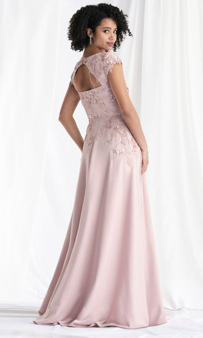 MGNY By Mori Lee 73167 - Cowl Neck Embellished A-Line Gown Mother of the Bride Dresses