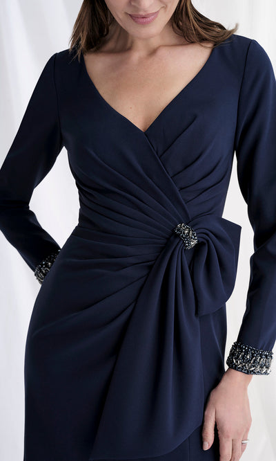 MGNY By Mori Lee 73172 - Beaded Cuff Sheath Evening Gown Mother of the Bride Dresses