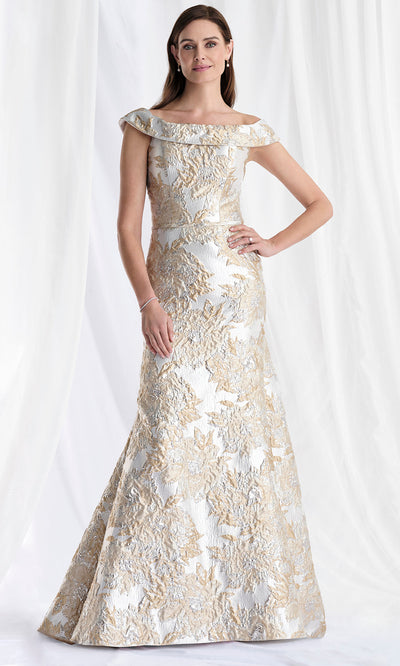 MGNY By Mori Lee 73181 - Trumpet Skirt Off Shoulder Brocade Gown Mother of the Bride Dresses