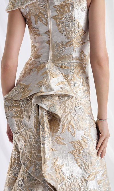 MGNY By Mori Lee 73181 - Trumpet Skirt Off Shoulder Brocade Gown Mother of the Bride Dresses