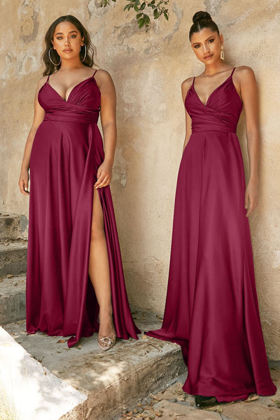 Ladivine 7485 - A-Line Soft Satin Bridesmaid Dress