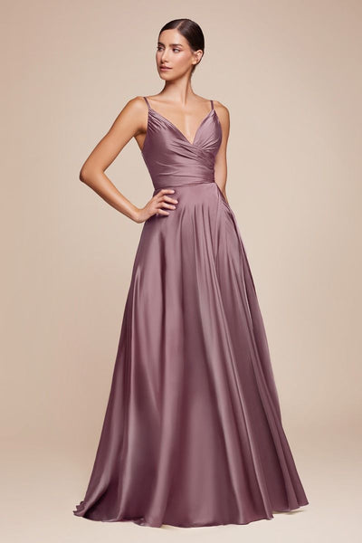 Ladivine 7485 - A-Line Soft Satin Bridesmaid Dress