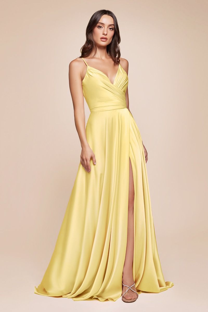 Ladivine 7485 - A-Line Soft Satin Bridesmaid Dress