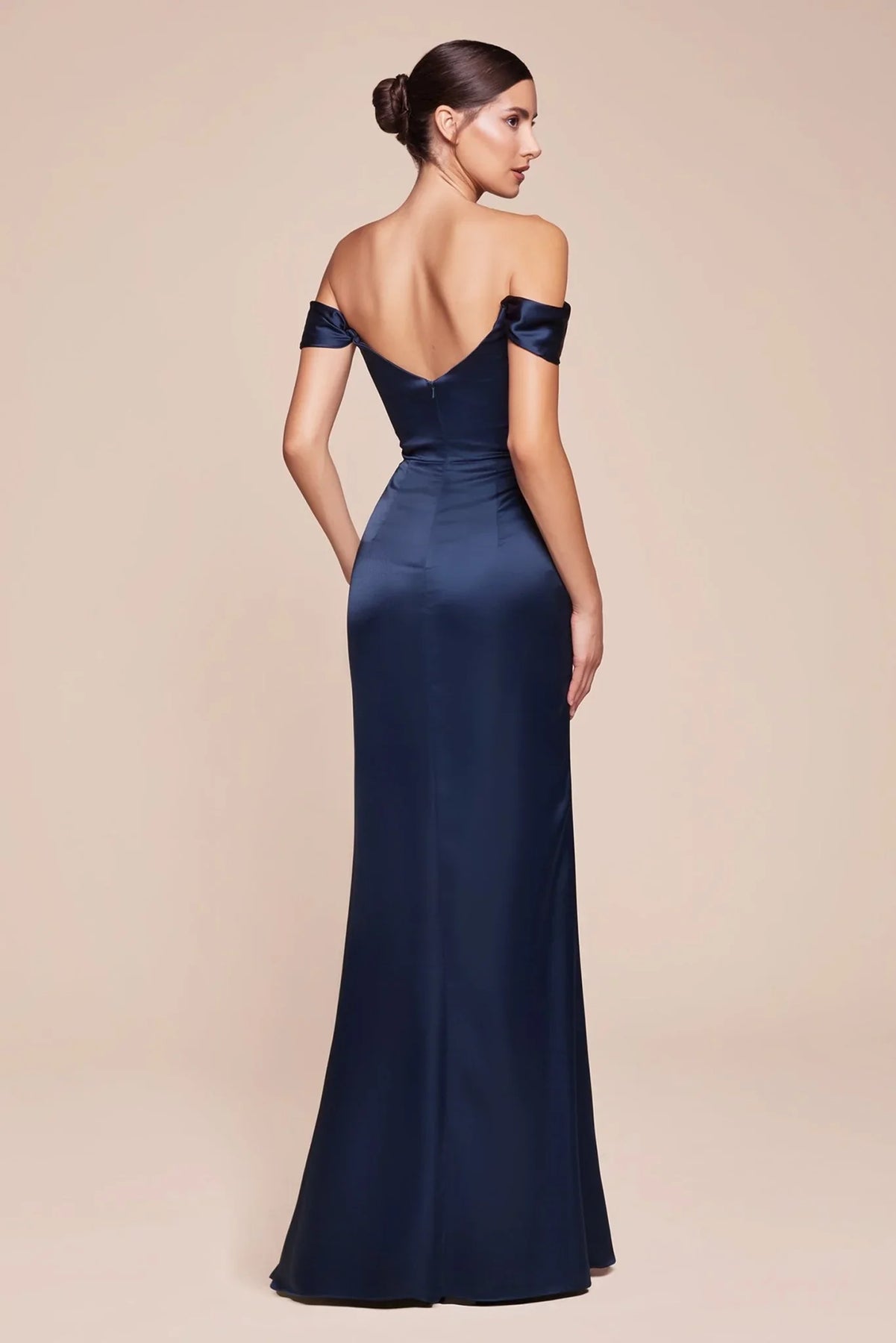 Ladivine 7492 - Satin Bridesmaid Dress