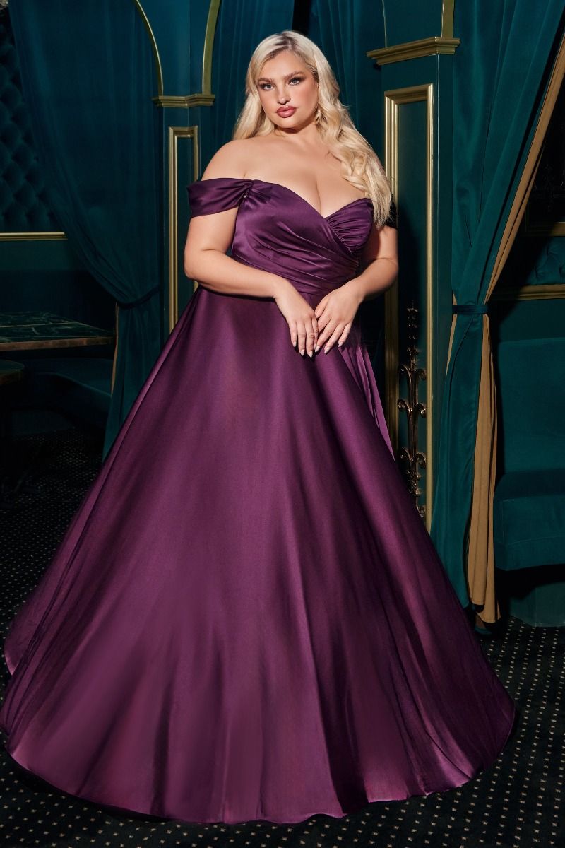 Ladivine 7493C - Satin A-Line Bridesmaid Dress