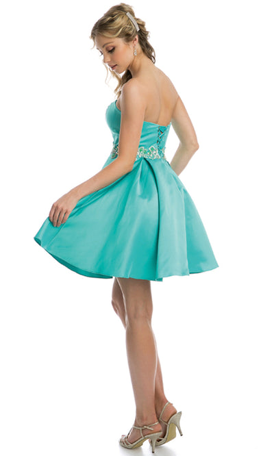 Juliet Dresses 769 - Strapless Sweetheart Short Dress Homecoming Dresses