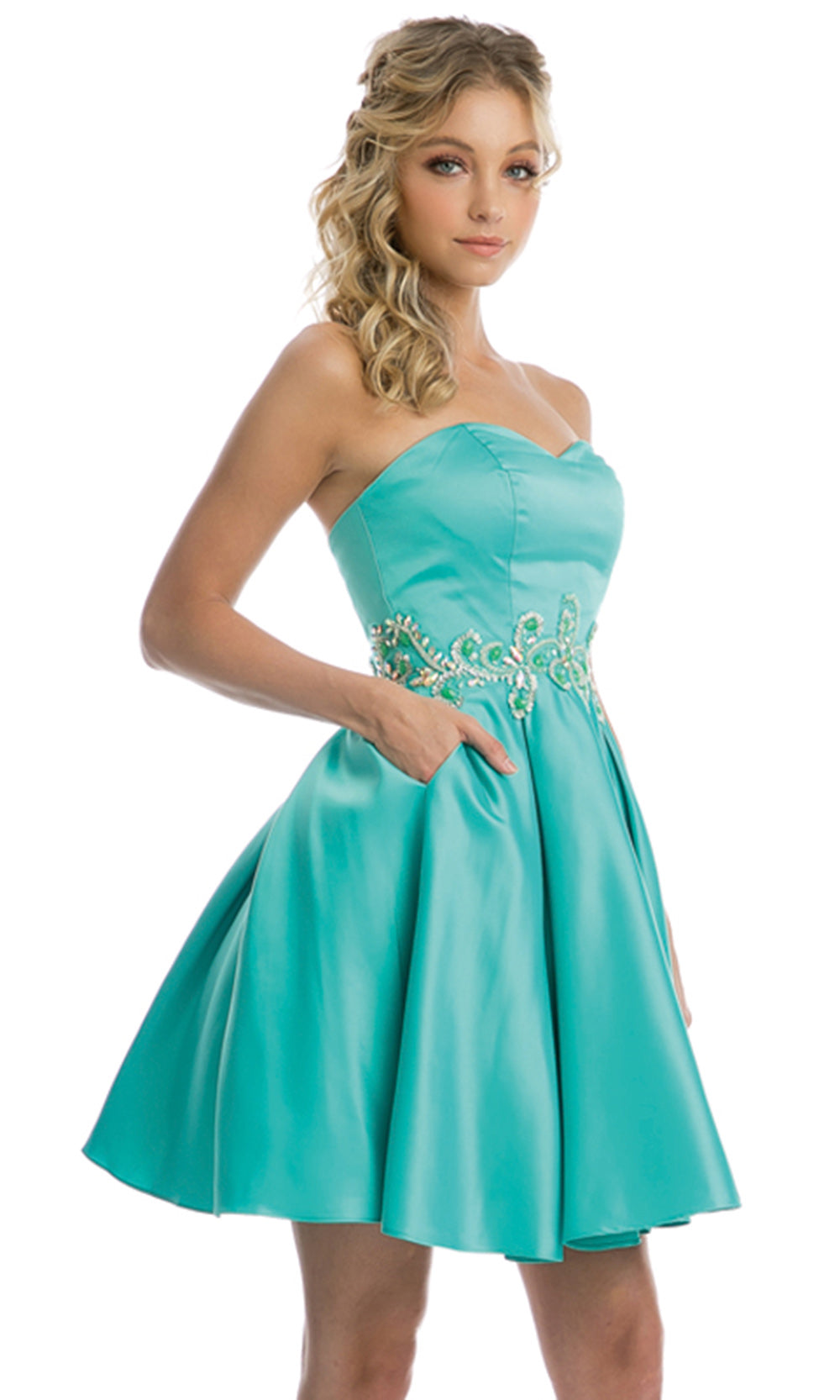 Juliet Dresses 769 - Strapless Sweetheart Short Dress Homecoming Dresses