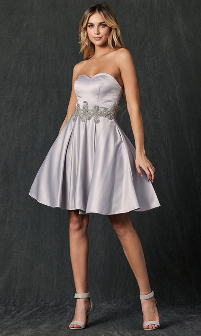 Juliet Dresses 769 - Strapless Sweetheart Short Dress Homecoming Dresses