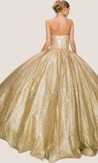 Cinderella Couture 8010J - Sweetheart Neck Glitter Ballgown Cinderella Couture 8010J - Sweetheart Neck Glitter Ballgown