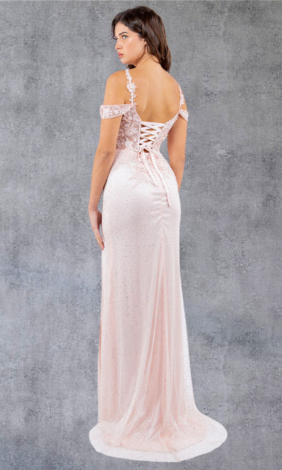 Cinderella Couture 8049J - Sweetheart Sheer Bodice Slit Gown Cinderella Couture 8049J - Sweetheart Sheer Bodice Slit Gown