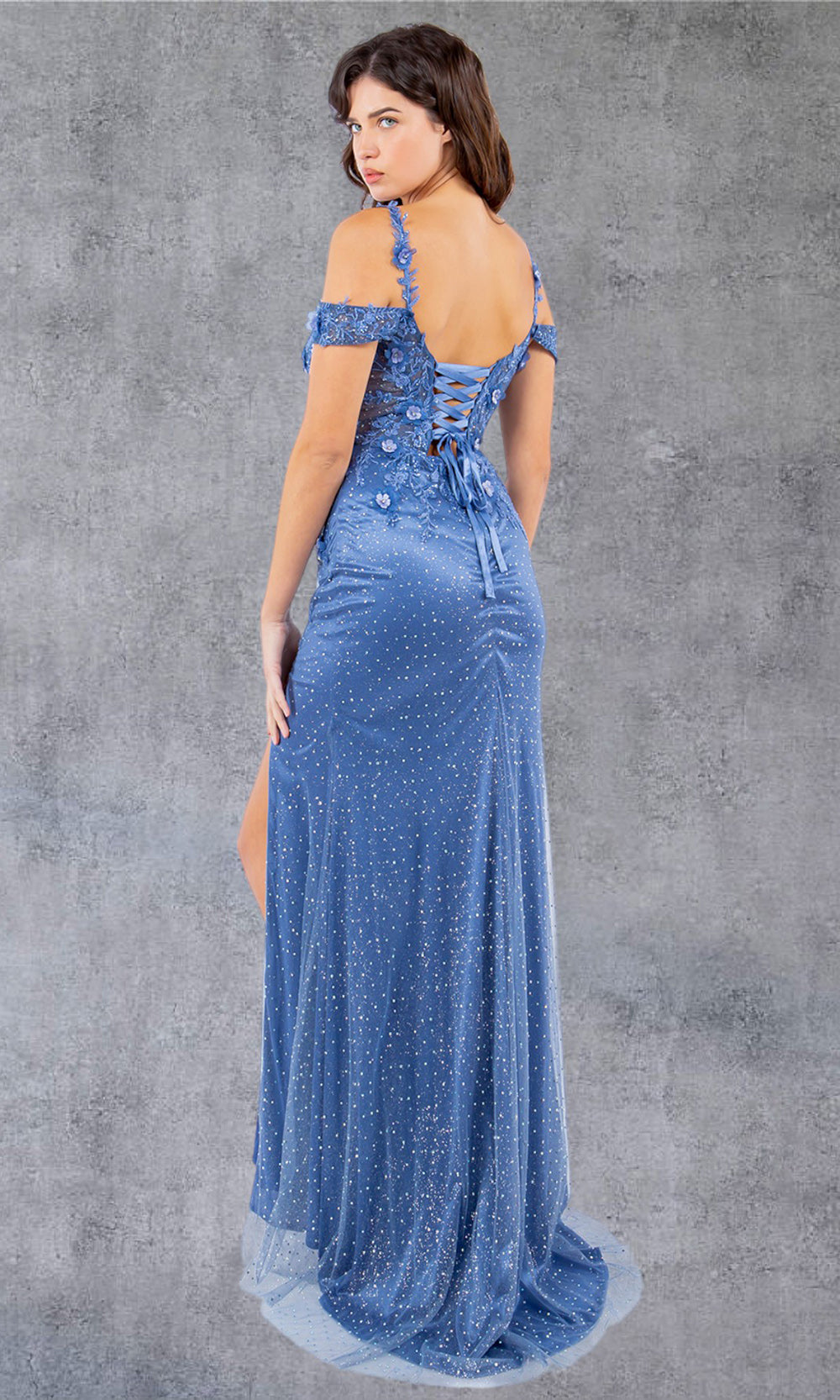 Cinderella Couture 8049J - Sweetheart Sheer Bodice Slit Gown Cinderella Couture 8049J - Sweetheart Sheer Bodice Slit Gown