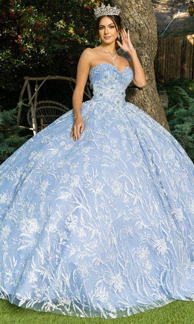 Cinderella Couture 8071J - Beaded Applique Sweetheart Ballgown Quinceanera Dresses