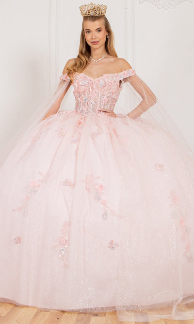 Cinderella Couture 8075J - Sweetheart Applique Quinceanera Gown Quinceanera Dresses