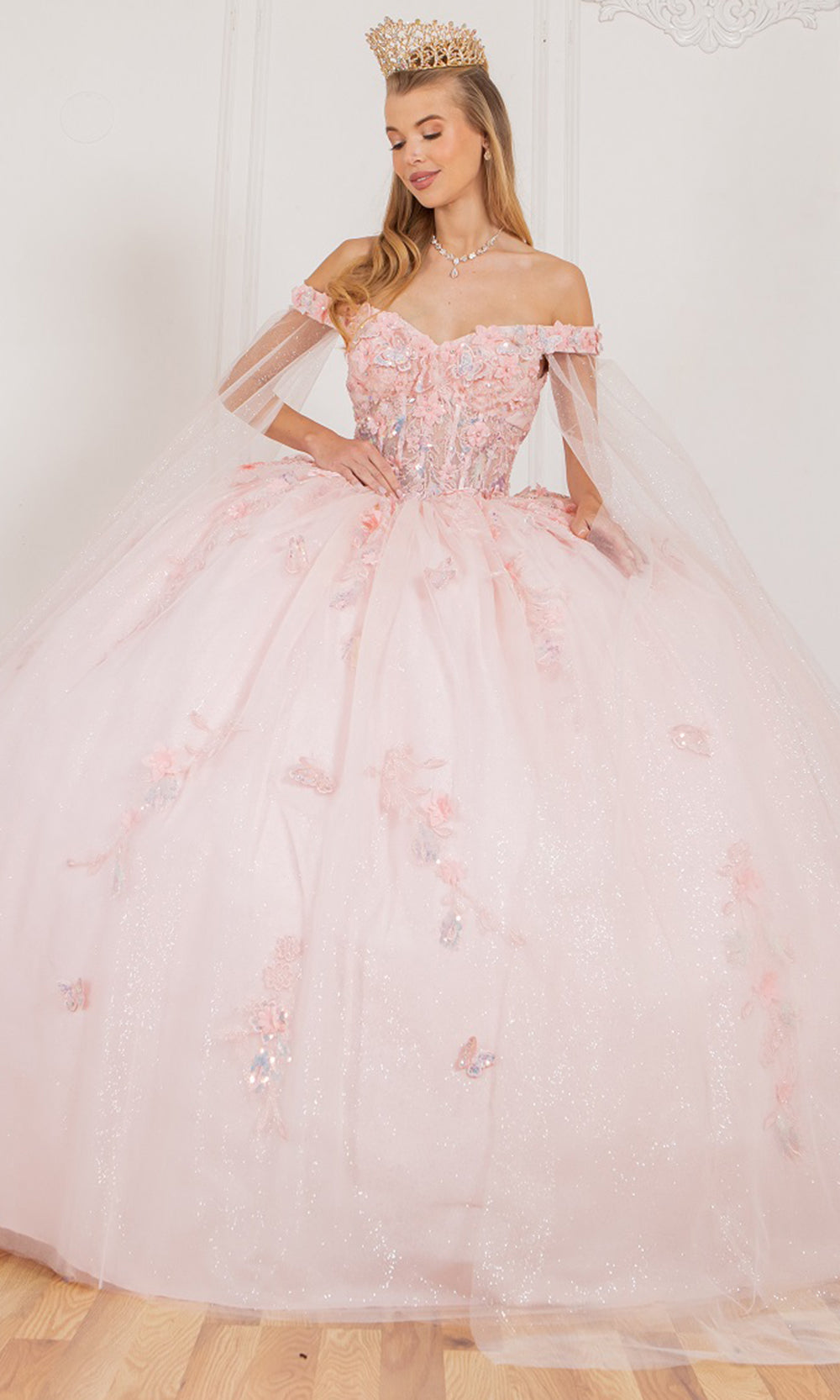 Cinderella Couture 8075J - Sweetheart Applique Quinceanera Gown Cinderella Couture 8075J - Sweetheart Applique Quinceanera Gown