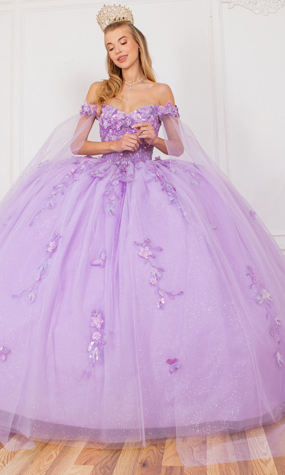 Cinderella Couture 8075J - Sweetheart Applique Quinceanera Gown Cinderella Couture 8075J - Sweetheart Applique Quinceanera Gown