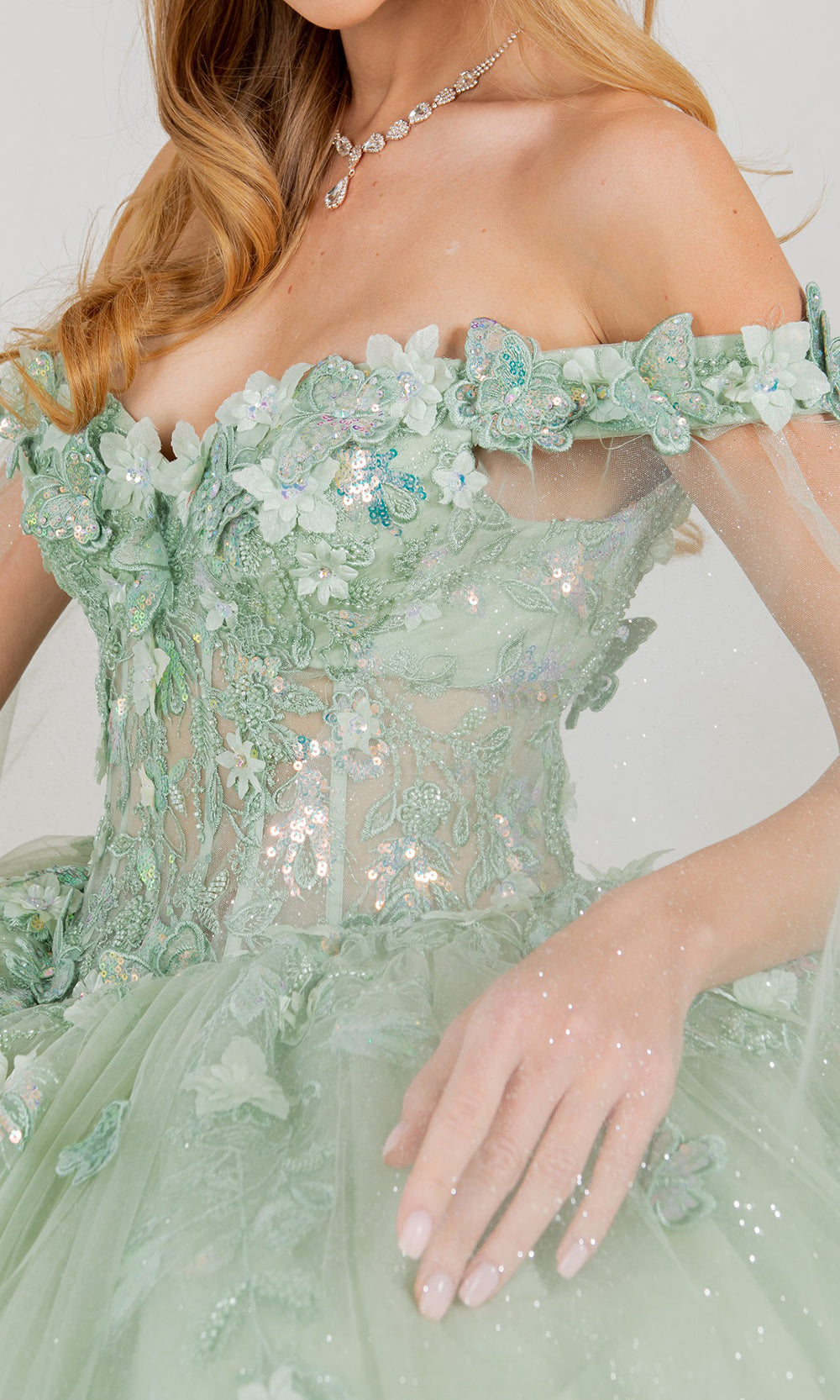 Cinderella Couture 8075J - Sweetheart Applique Quinceanera Gown Cinderella Couture 8075J - Sweetheart Applique Quinceanera Gown