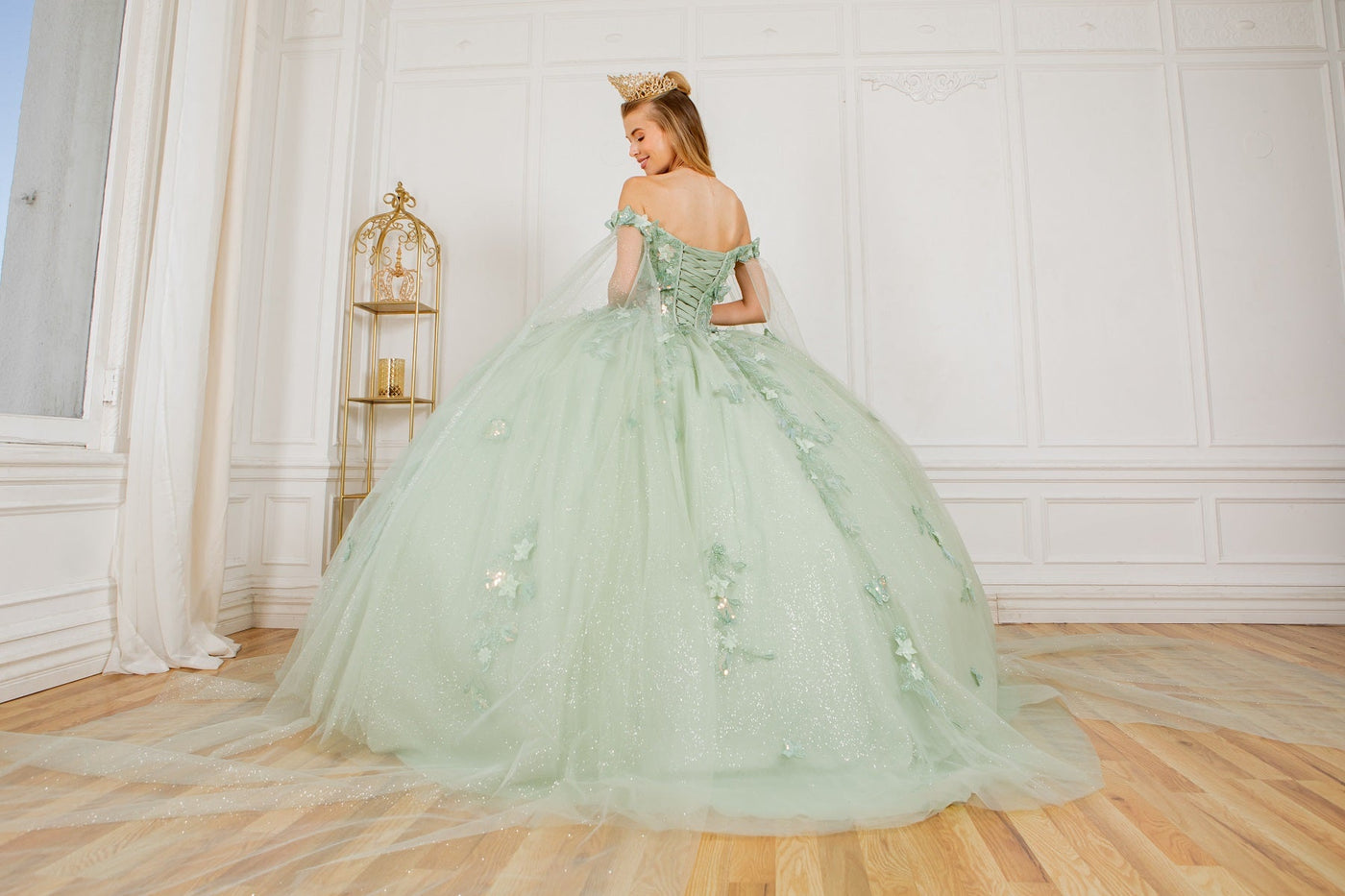 Cinderella Couture 8075J - Sweetheart Applique Quinceanera Gown Cinderella Couture 8075J - Sweetheart Applique Quinceanera Gown