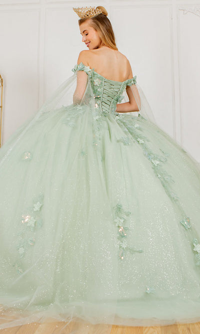 Cinderella Couture 8075J - Sweetheart Applique Quinceanera Gown Cinderella Couture 8075J - Sweetheart Applique Quinceanera Gown