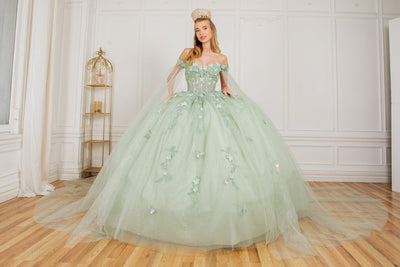 Cinderella Couture 8075J - Sweetheart Applique Quinceanera Gown Cinderella Couture 8075J - Sweetheart Applique Quinceanera Gown
