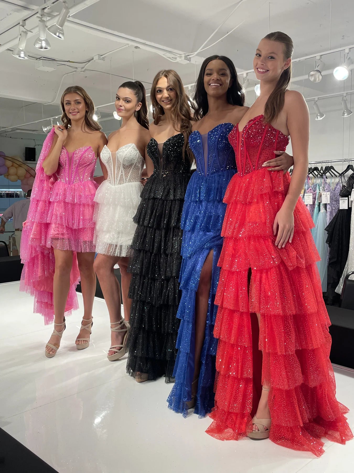 Clarisse 811045 - Glitter Details Prom Gown