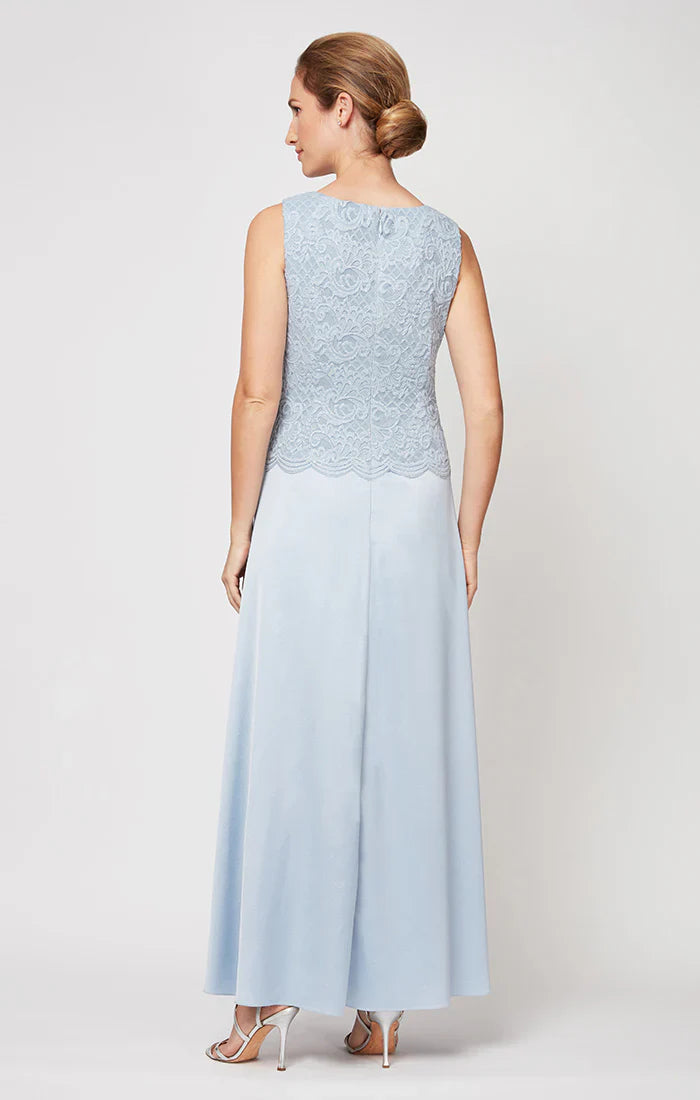 Alex Evenings - 81122326 Embroidered Lace Scoop Neck Formal Dress with Jacket