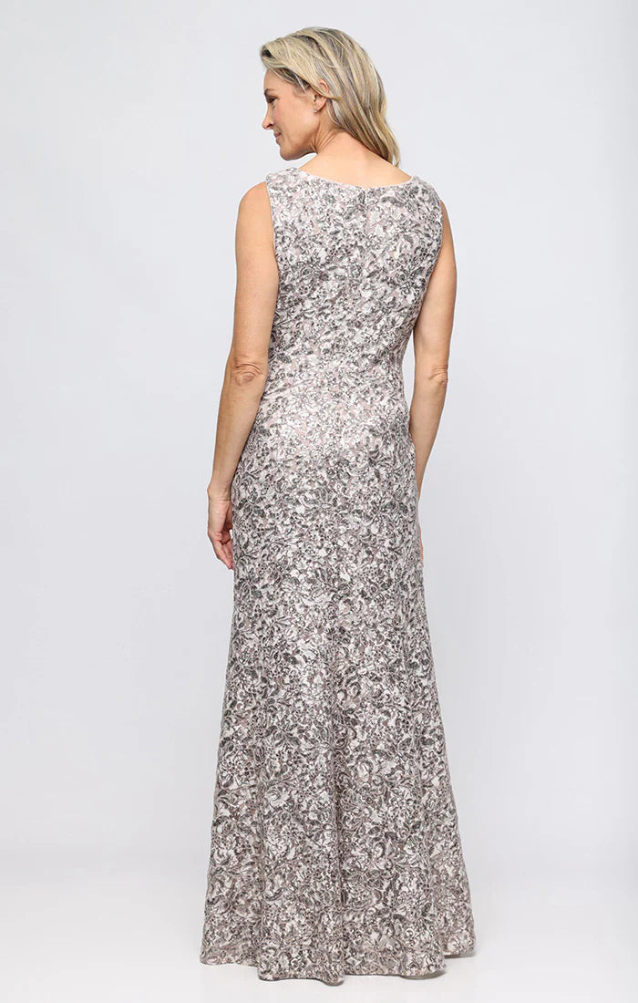 Alex Evenings 81122556 - Lace Bodice Scoop Neckline Evening Gown