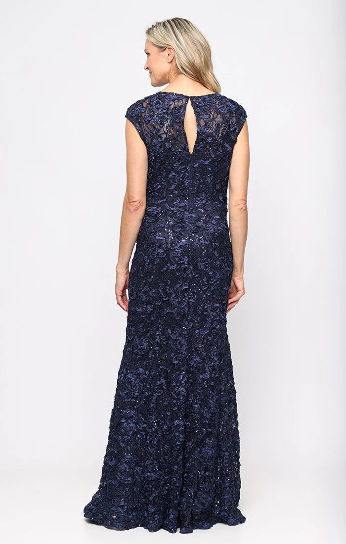 Alex Evenings 81122588 - Cap Sleeve Soutache Formal Dress