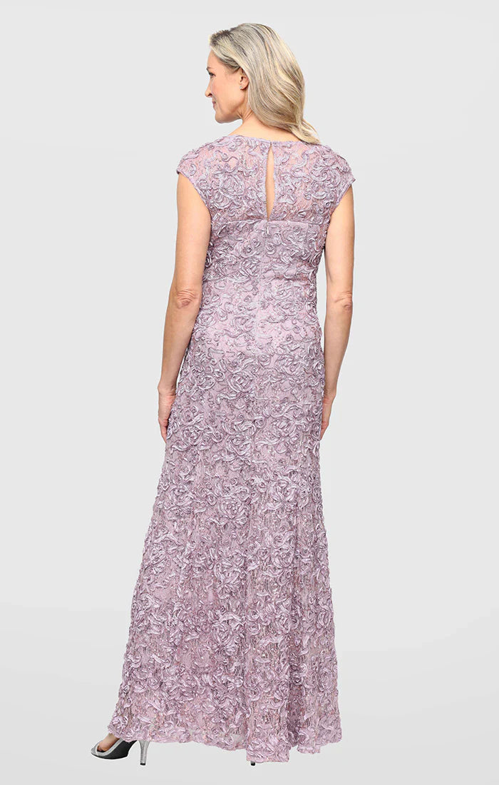 Alex Evenings 81122588 - Cap Sleeve Soutache Formal Dress