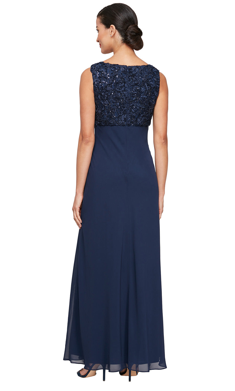 Alex Evenings 81122629 - Empire Waist Soutache Bodice Long Gown