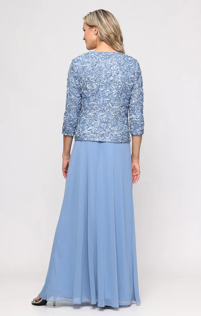 Alex Evenings 81122629 - Empire Waist Soutache Bodice Long Gown