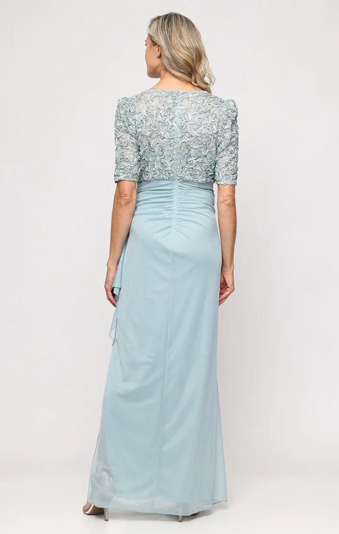 Alex Evenings 82122633 - Empire Waist V-Neckline Column Gown