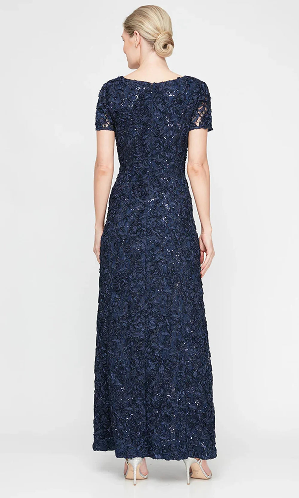 Alex Evenings 82122670 - Jewel Neck Soutache Sequin Lace Gown Prom Dresses