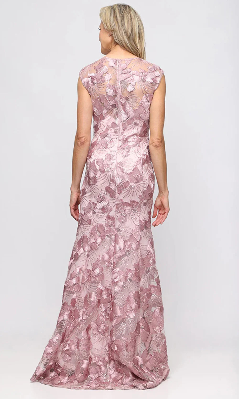 Alex Evenings 82122796 - Illusion Back Soutache Embroidered Formal Gown Prom Dresses
