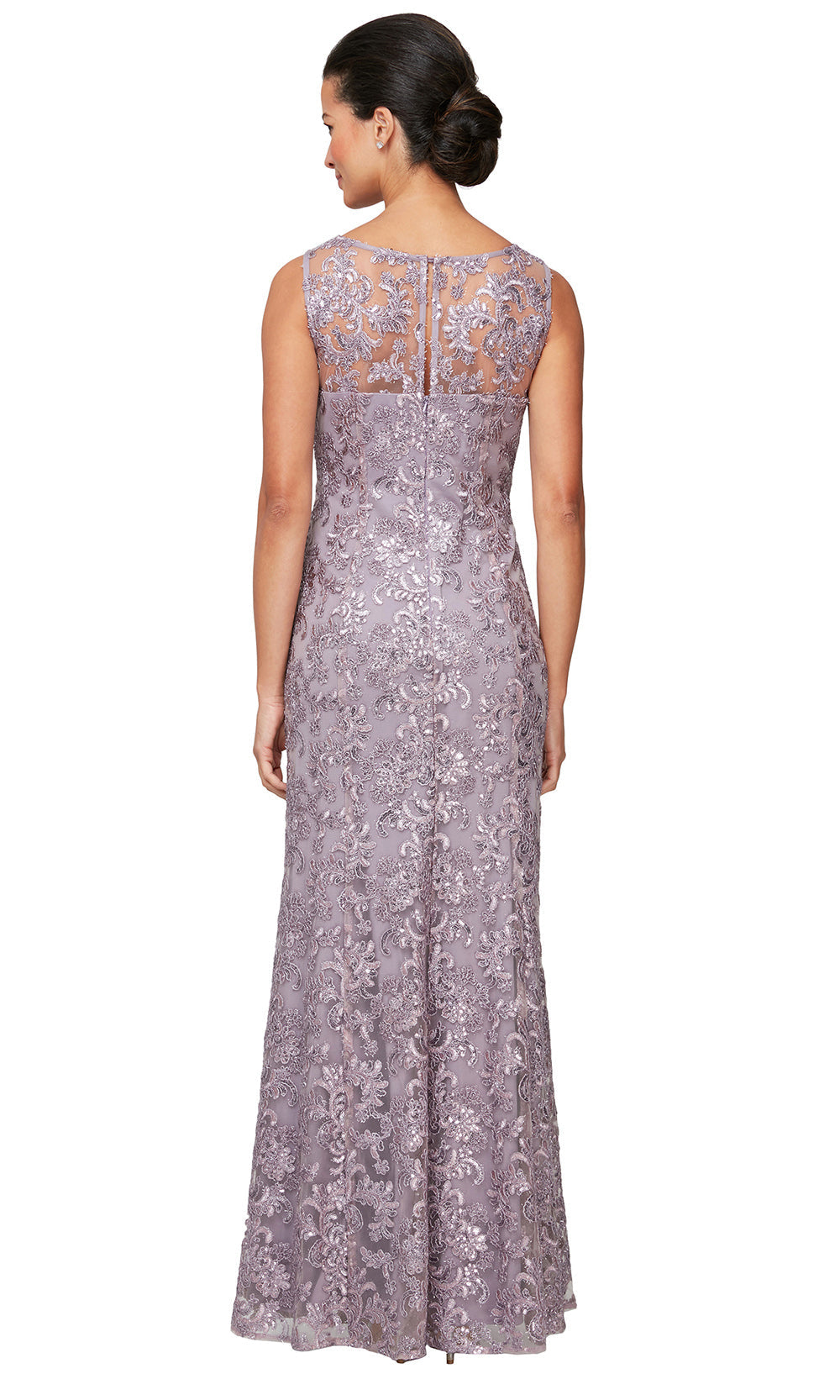 Alex Evenings 82171128 - Sleeveless Embroidered Sheath Gown Mother of the Bride Dresses