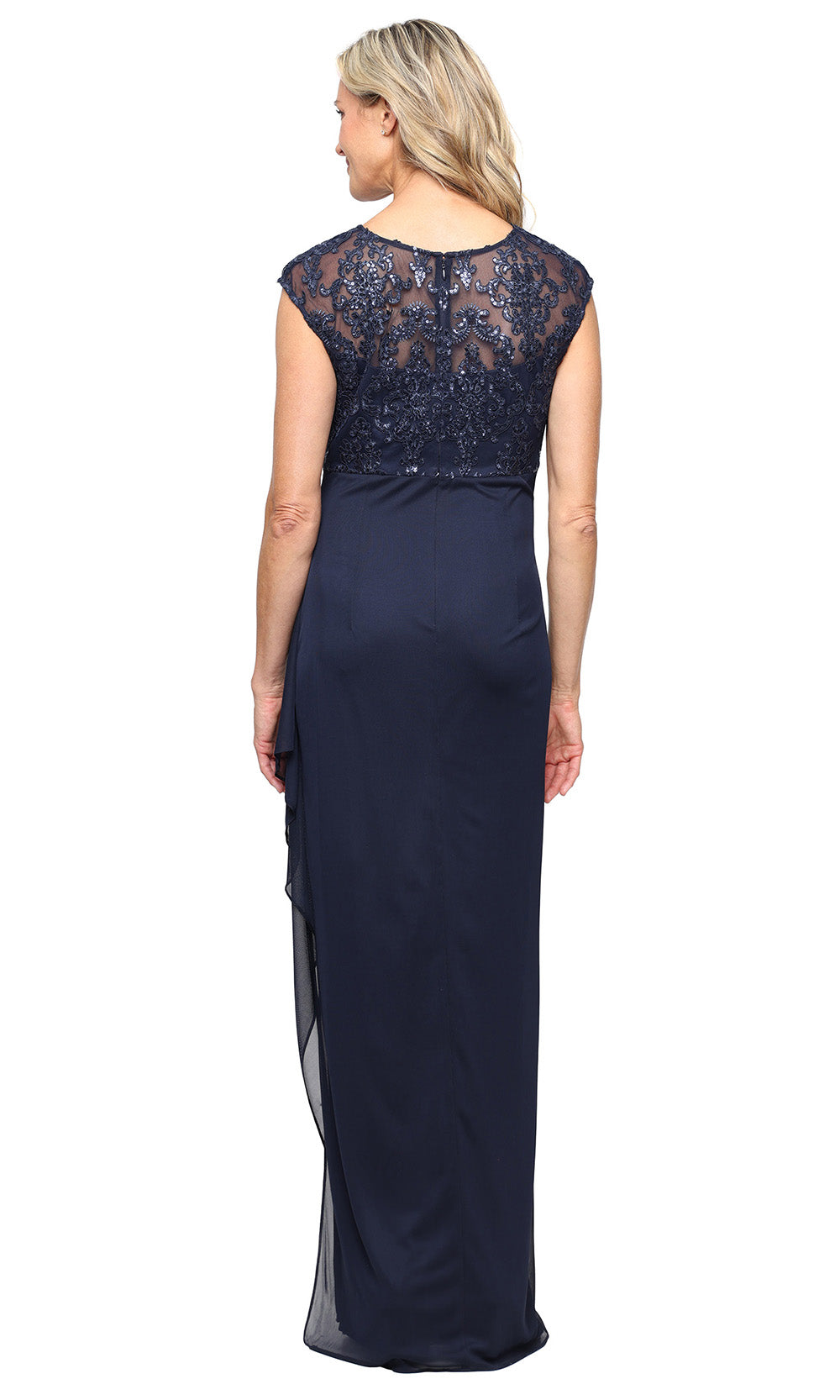 Alex Evenings 81171860 - Column Skirt Embroidered Long Gown Formal Gowns