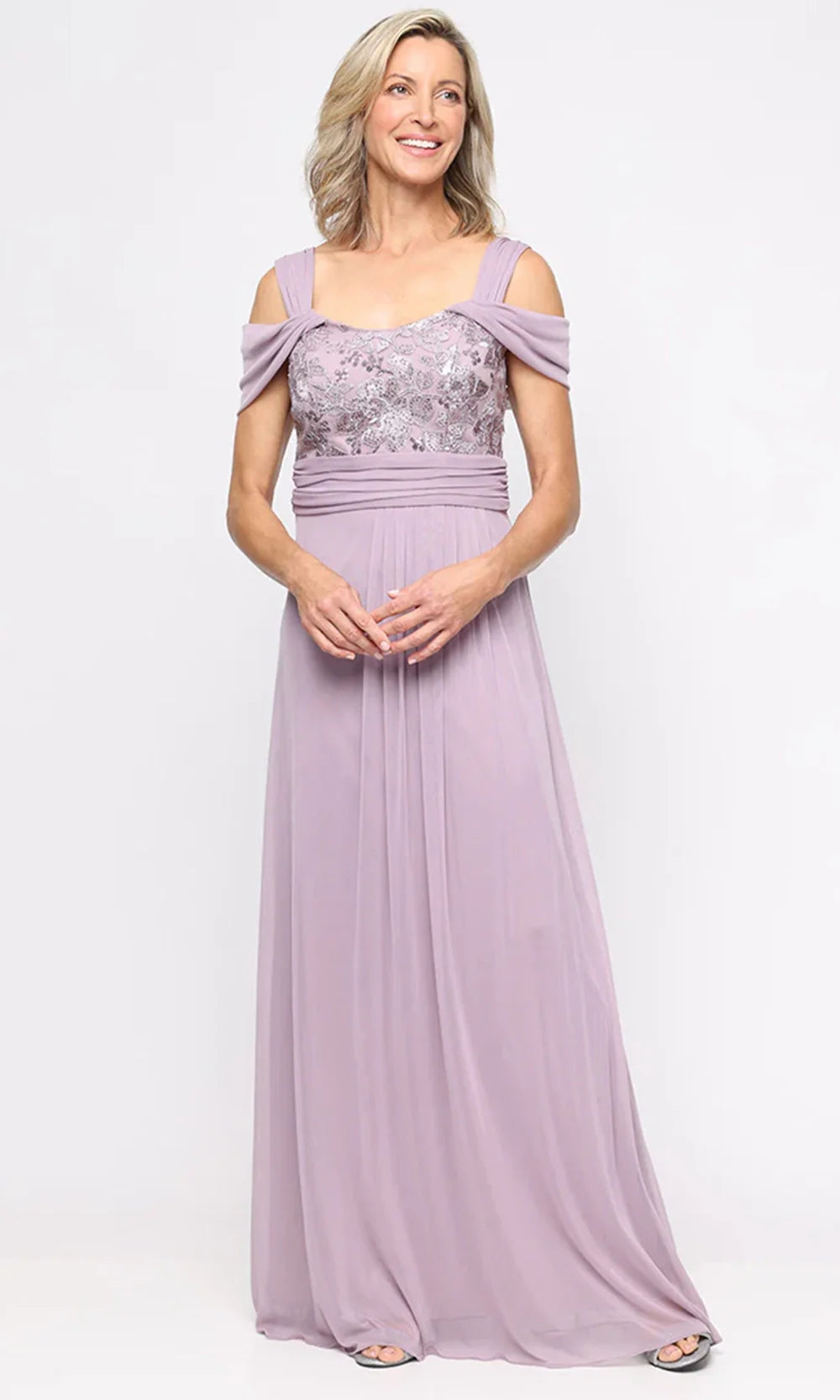 Alex Evenings 81171925 - Pleated Waist Semi-Sweetheart Formal Gown Prom Dresses