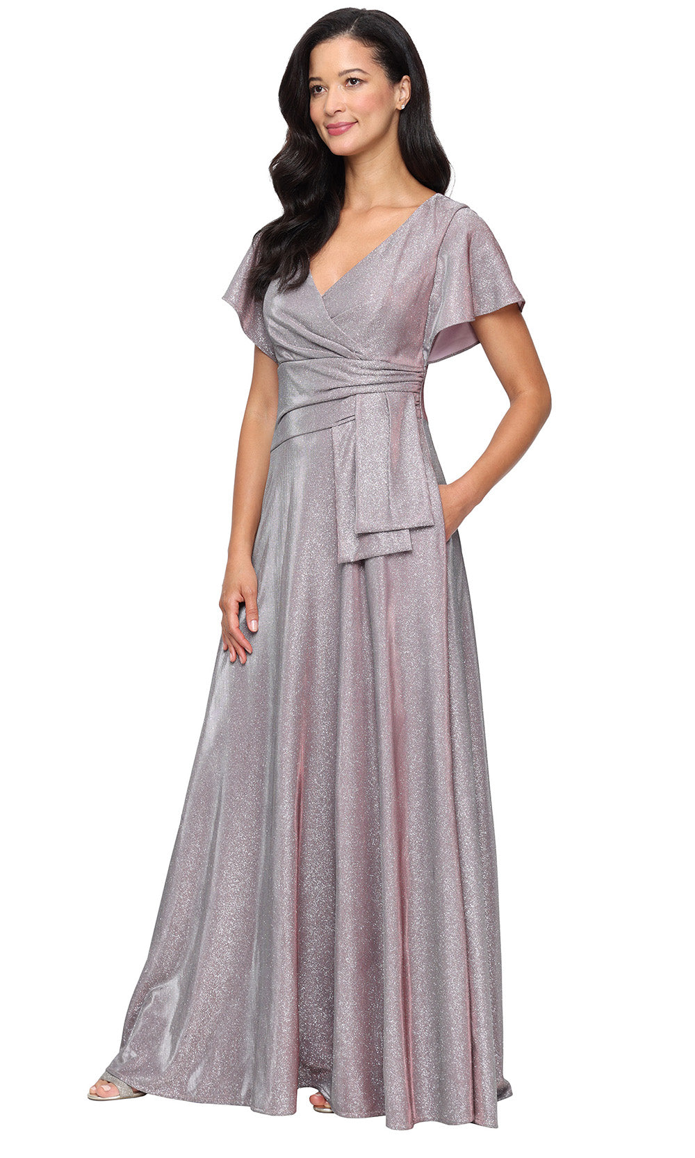 Alex Evenings 8127877 - Peplum Waist A-Line Formal Gown Mother of the Bride Dresses