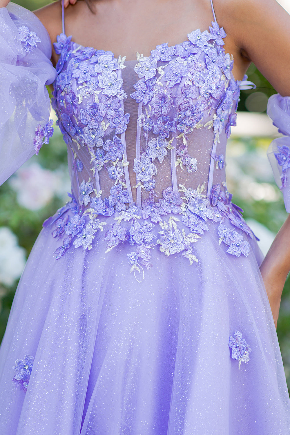 Cinderella Couture 8130J -Floral Corset Ballgown